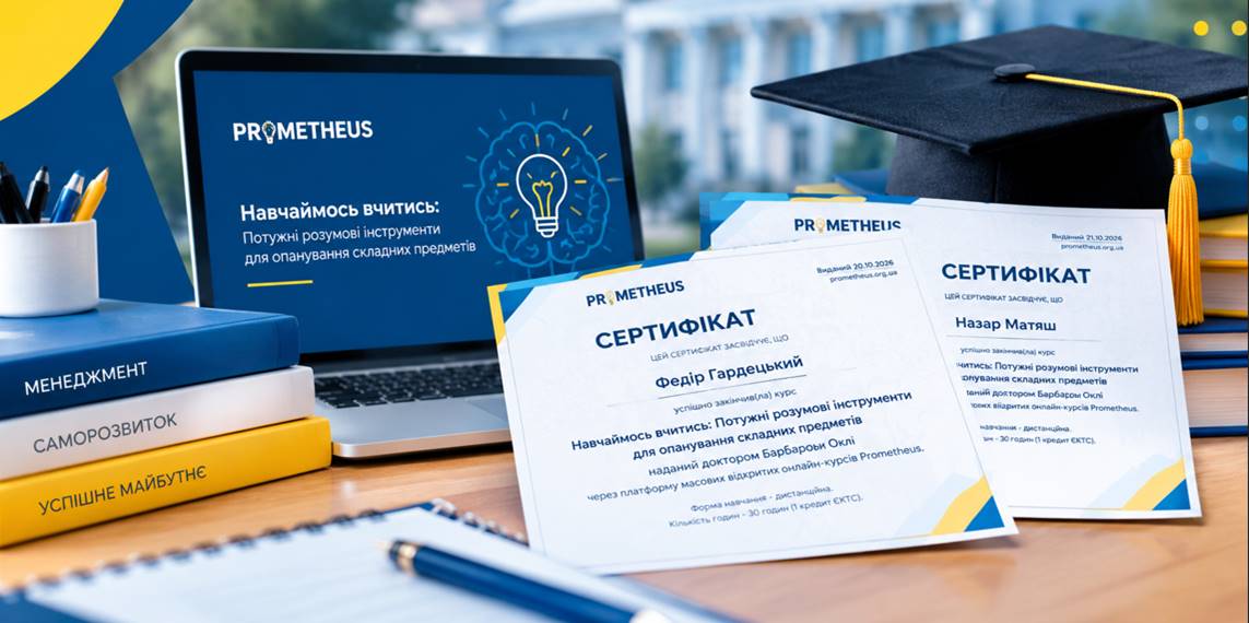 Відкриваємо секрети ефективного навчання: студенти-менеджери отримали сертифікати Prometheus