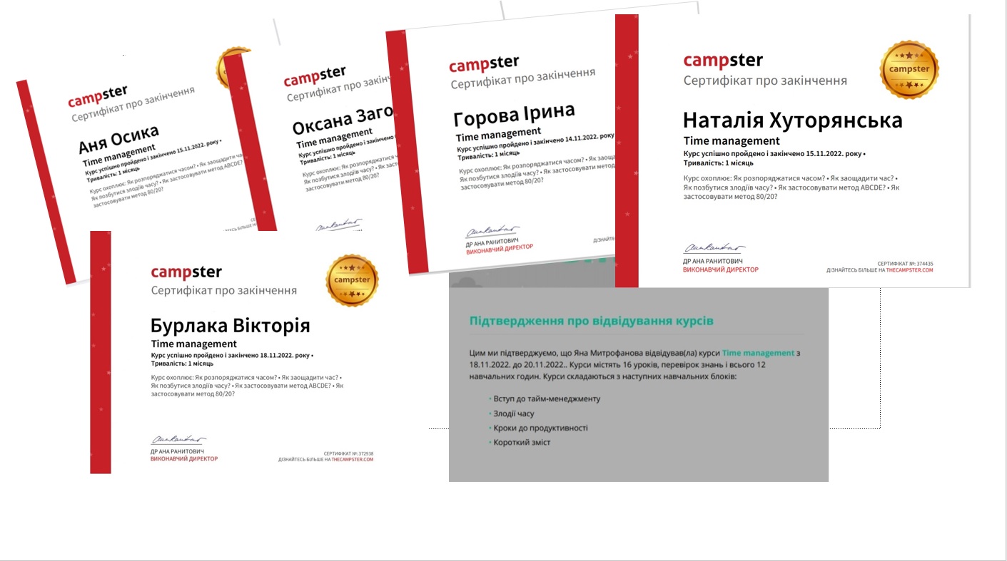 Студенти факультету менеджменту отримали сертифікати про проходження курсу «Tайм-менеджмент»